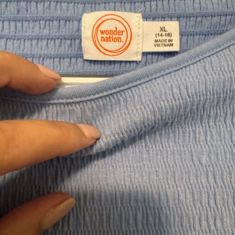 Blue Kids Long Sleeve Top - Picture 3 of 3